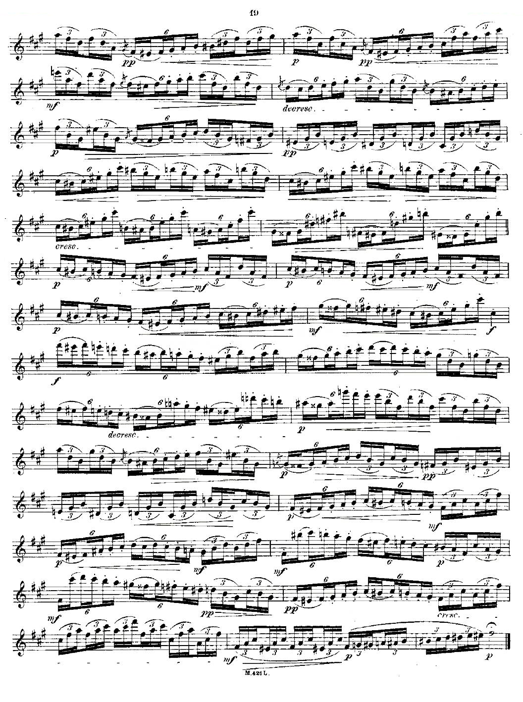 24首长笛练习曲 Op.15 之6—10 铜管乐谱