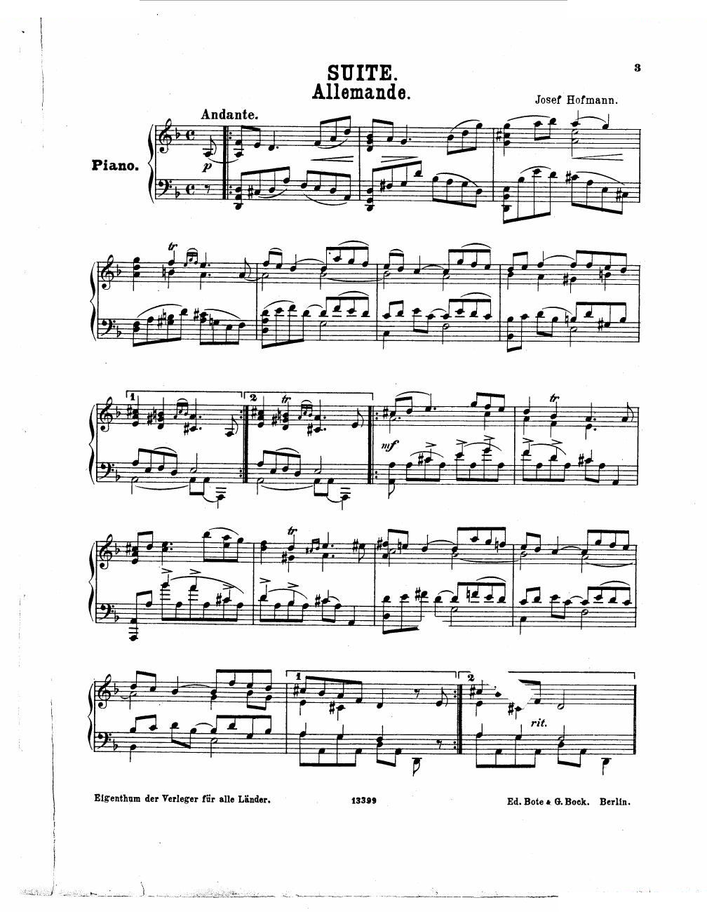 Hofmann - Suite Suite -
