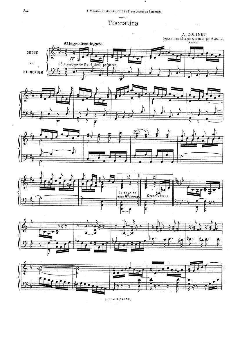Colinet - Toccatina(organ) Toccatina(organ) -