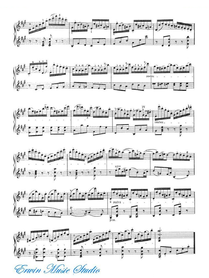 加维尼耶-24首隨想曲Pierre Gavinies 24 Caprices 13-16 提琴谱