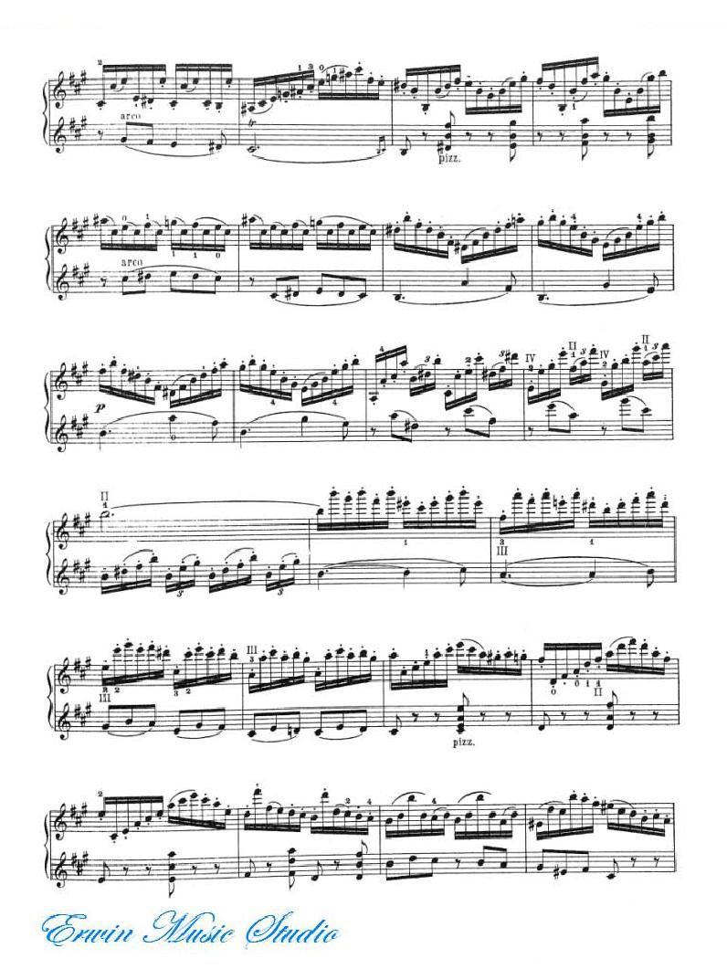 加维尼耶-24首隨想曲Pierre Gavinies 24 Caprices 13-16 提琴谱