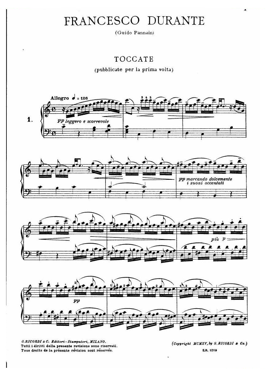 Durante - Toccate Toccate -