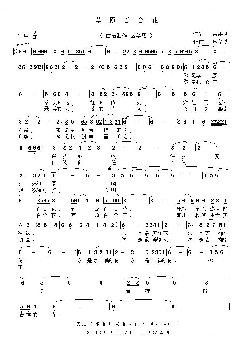 草原百合花 