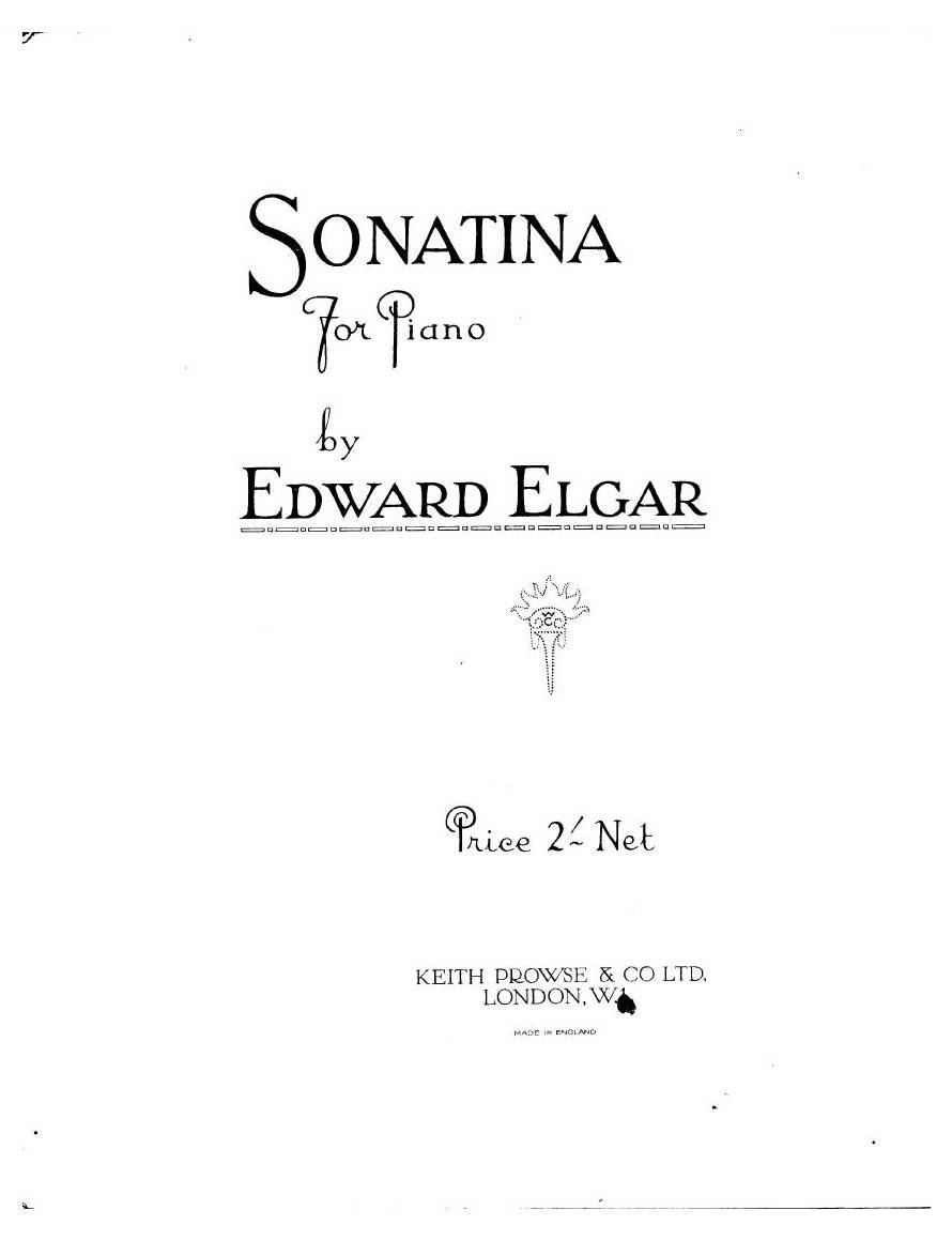Elgar - Sonatina Sonatina -