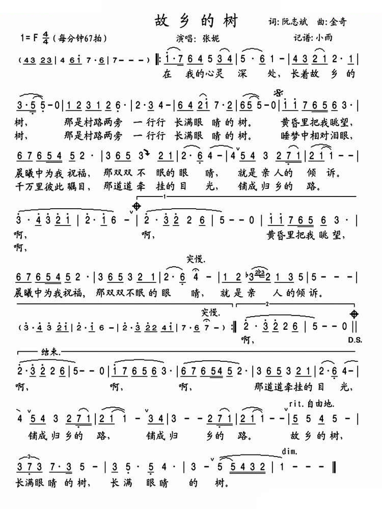 故乡的树 