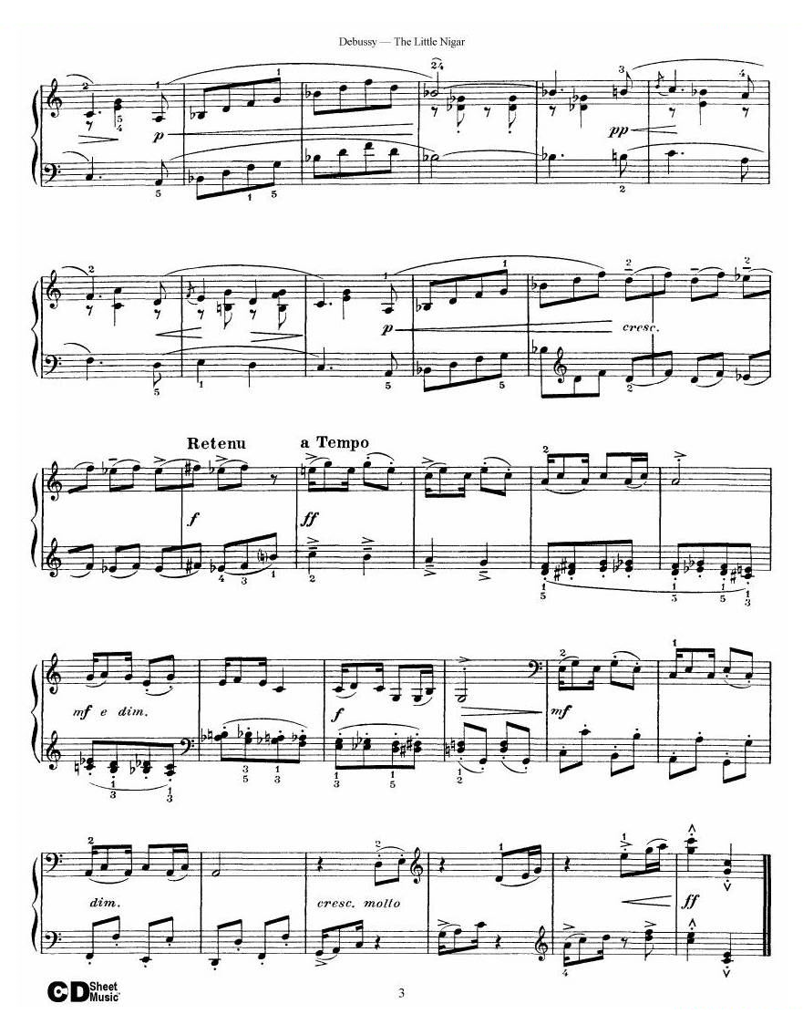 Debussy - The Little Nigar The Little Nigar -