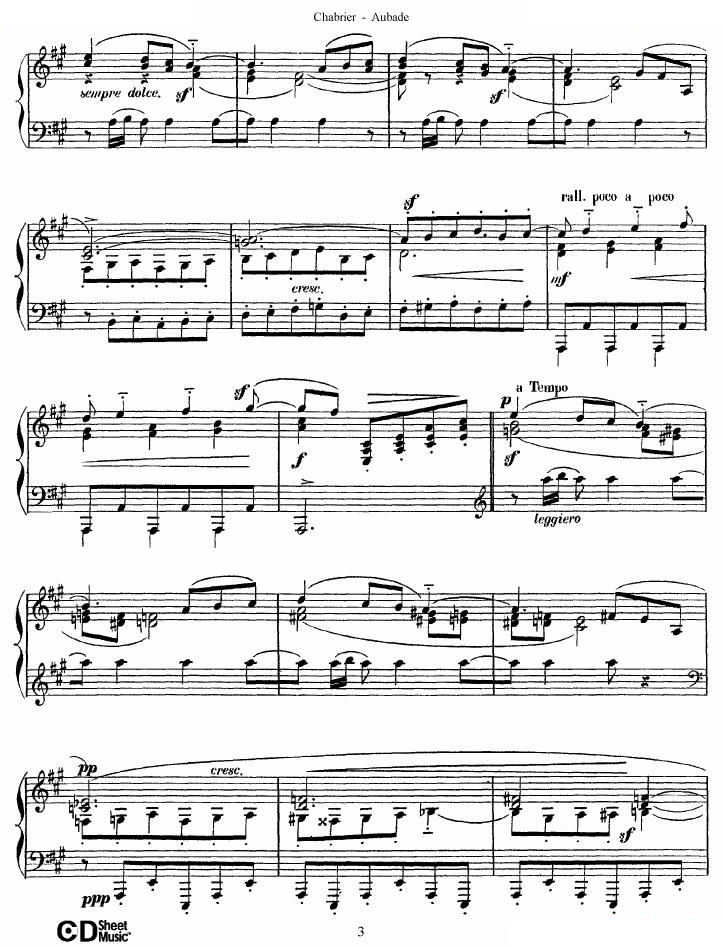 Chabrier - Aubabe Aubabe -