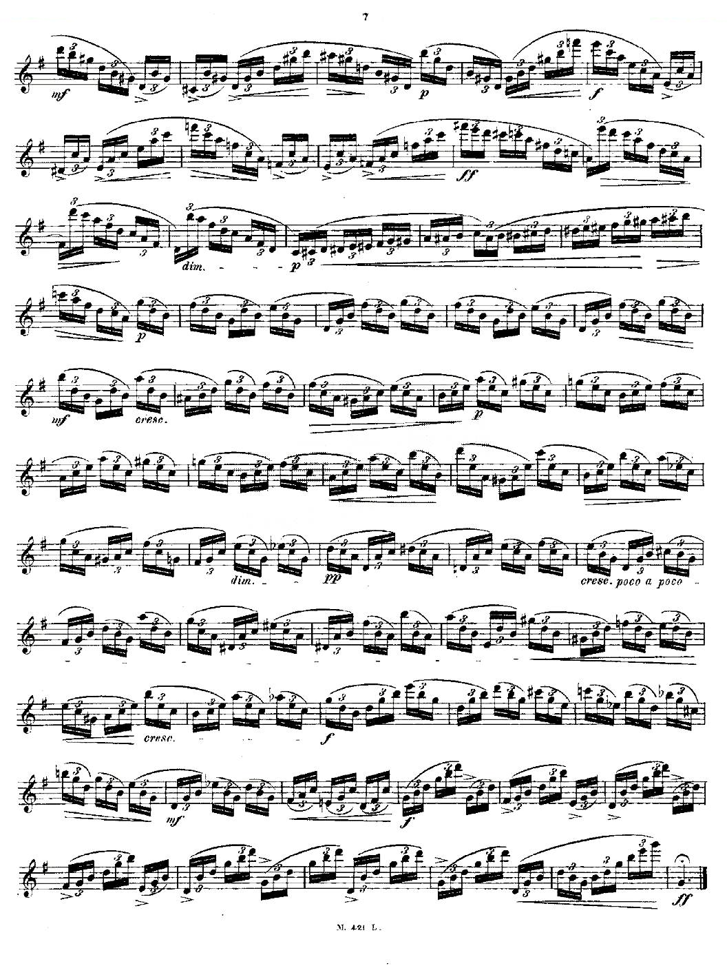 24首长笛练习曲 Op.15 之1—5 铜管乐谱