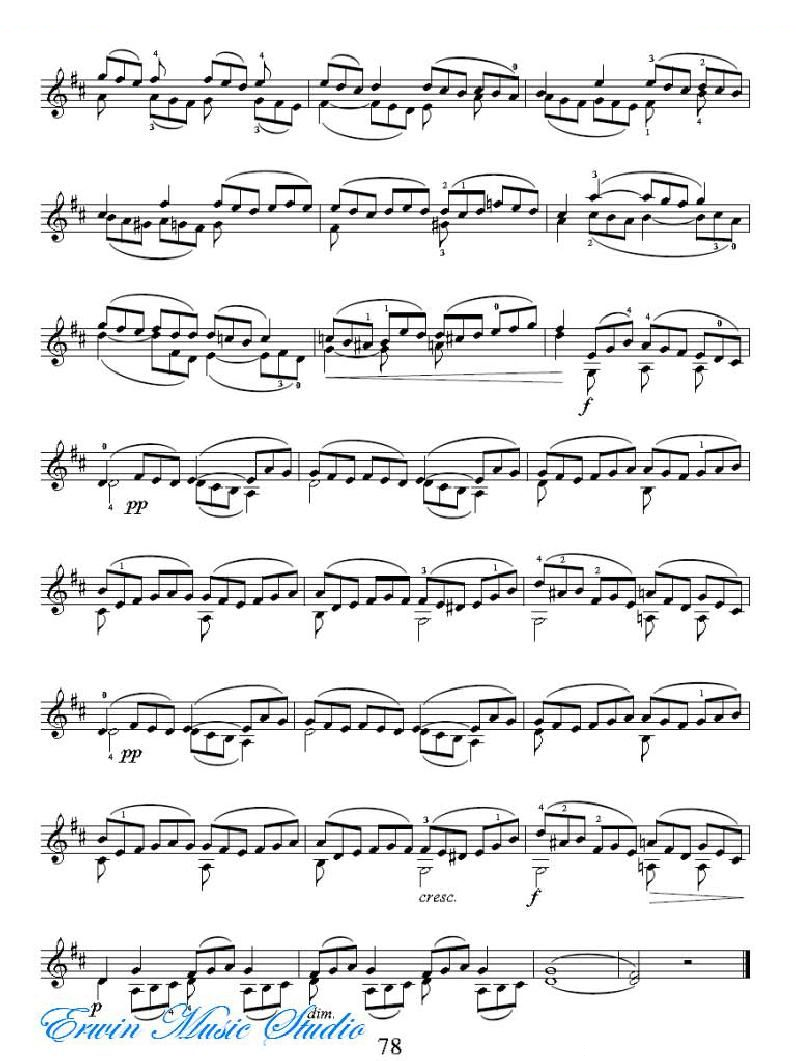 克莱采尔-42首练习曲Rudolphe Kreutzer 42 Studies 35-42 提琴谱