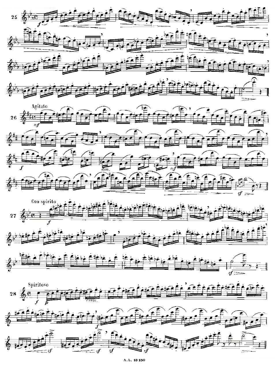 moyse - 100首练习曲之15—28 100首练习曲之15—28 - 铜管乐谱