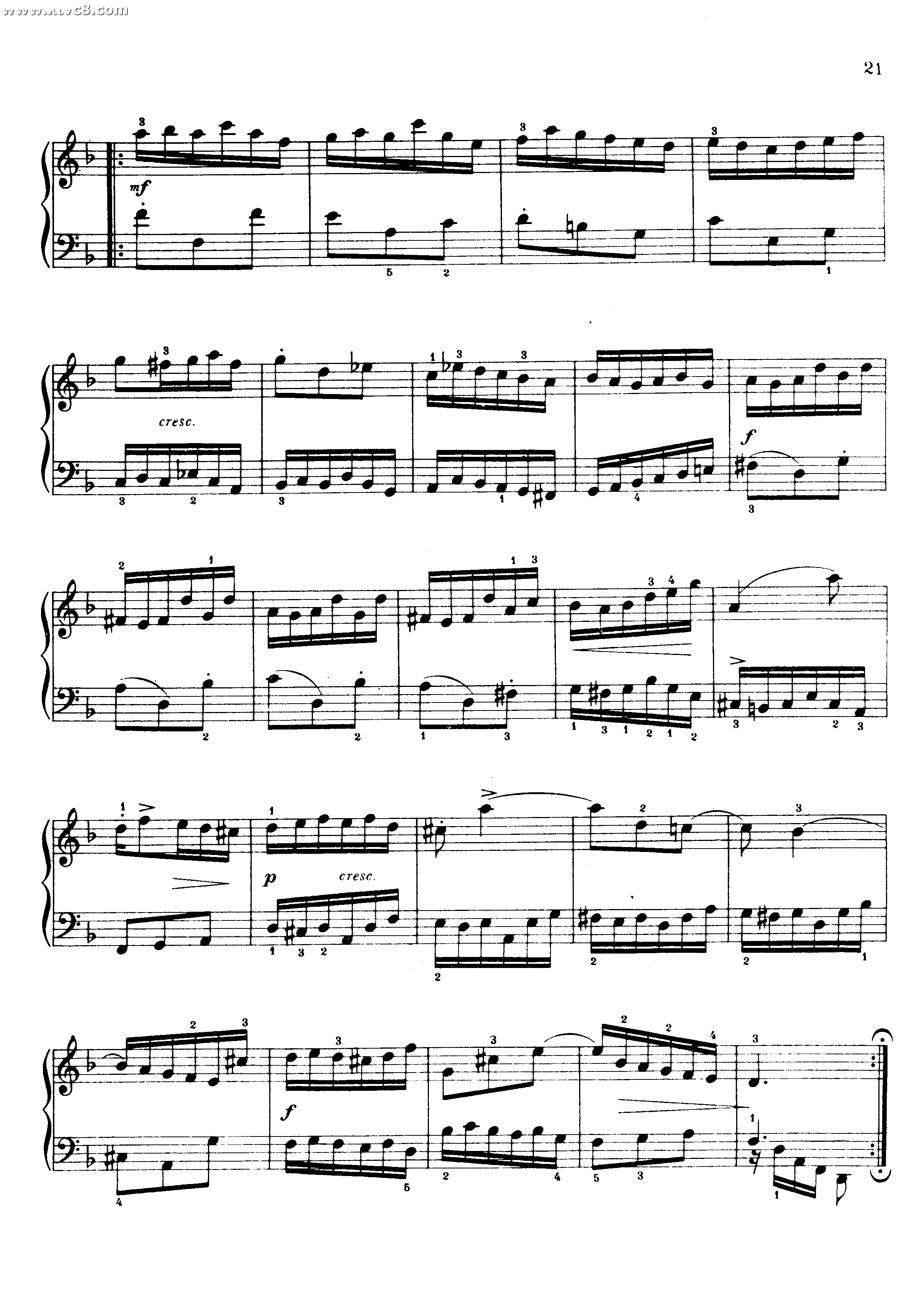 为初学专用的六首小前奏曲 铜管乐谱