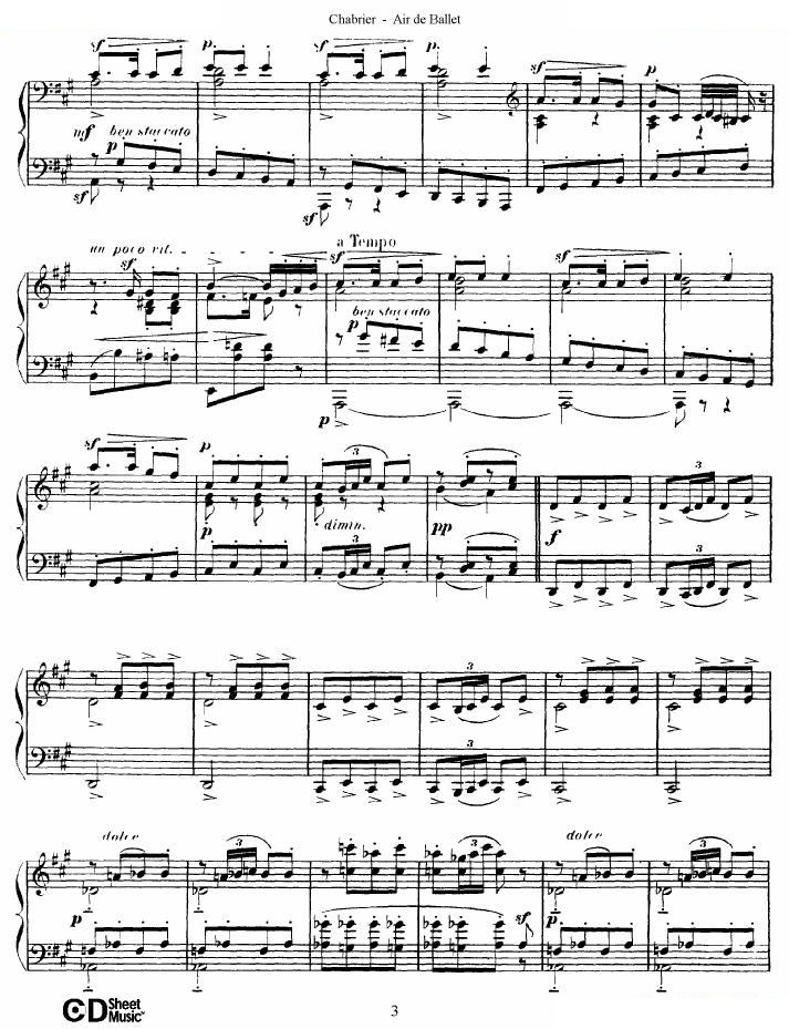 Chabrier - Air de Ballet Air de Ballet -