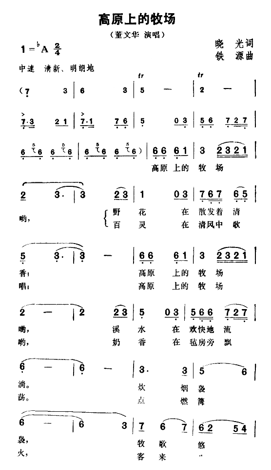 高原上的牧场
