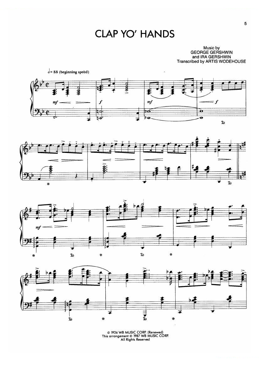Gershwin (wodehouse) - clap clap -