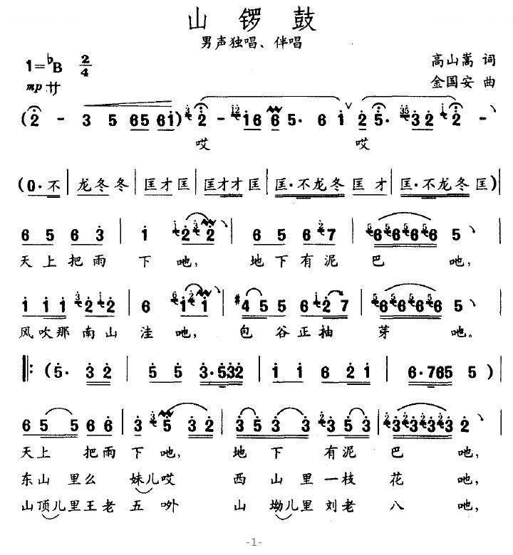 山锣鼓