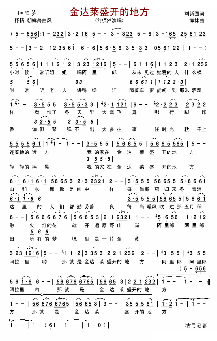 金达莱盛开的地方