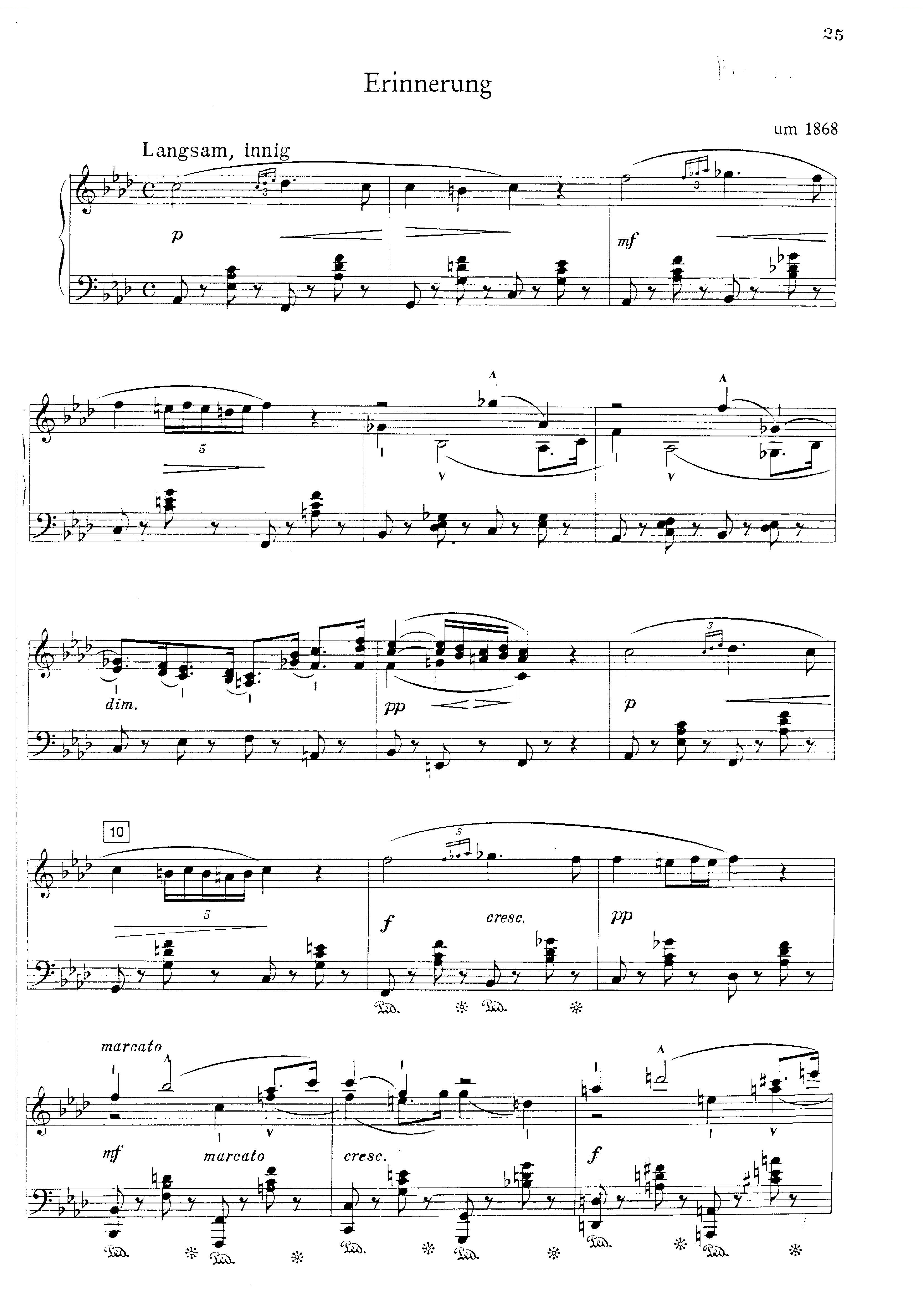 Bruckner - Erinnerung Erinnerung -