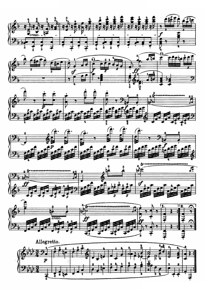 F大调第六钢琴奏鸣曲 - Op.10—2 Op.10—2 贝多芬-beethoven -
