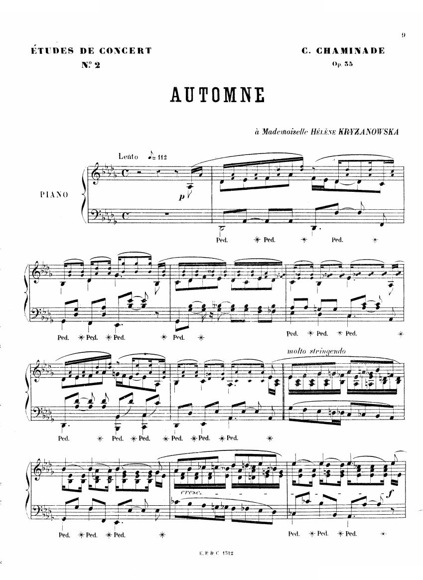 Chaminade - 6 Etudes Op35（一） 6 Etudes Op35（一） -