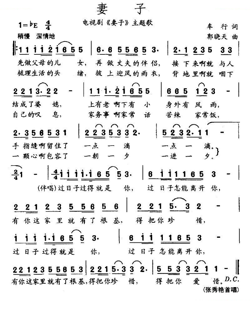 妻子（电视剧妻子主题歌）
