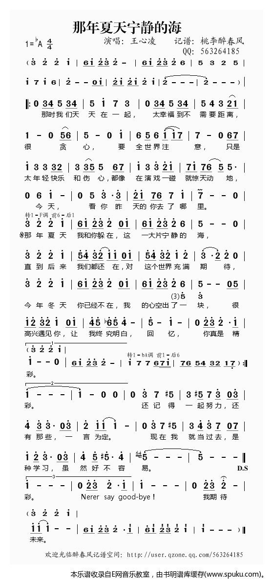 那年夏天宁静的海——王心凌（）