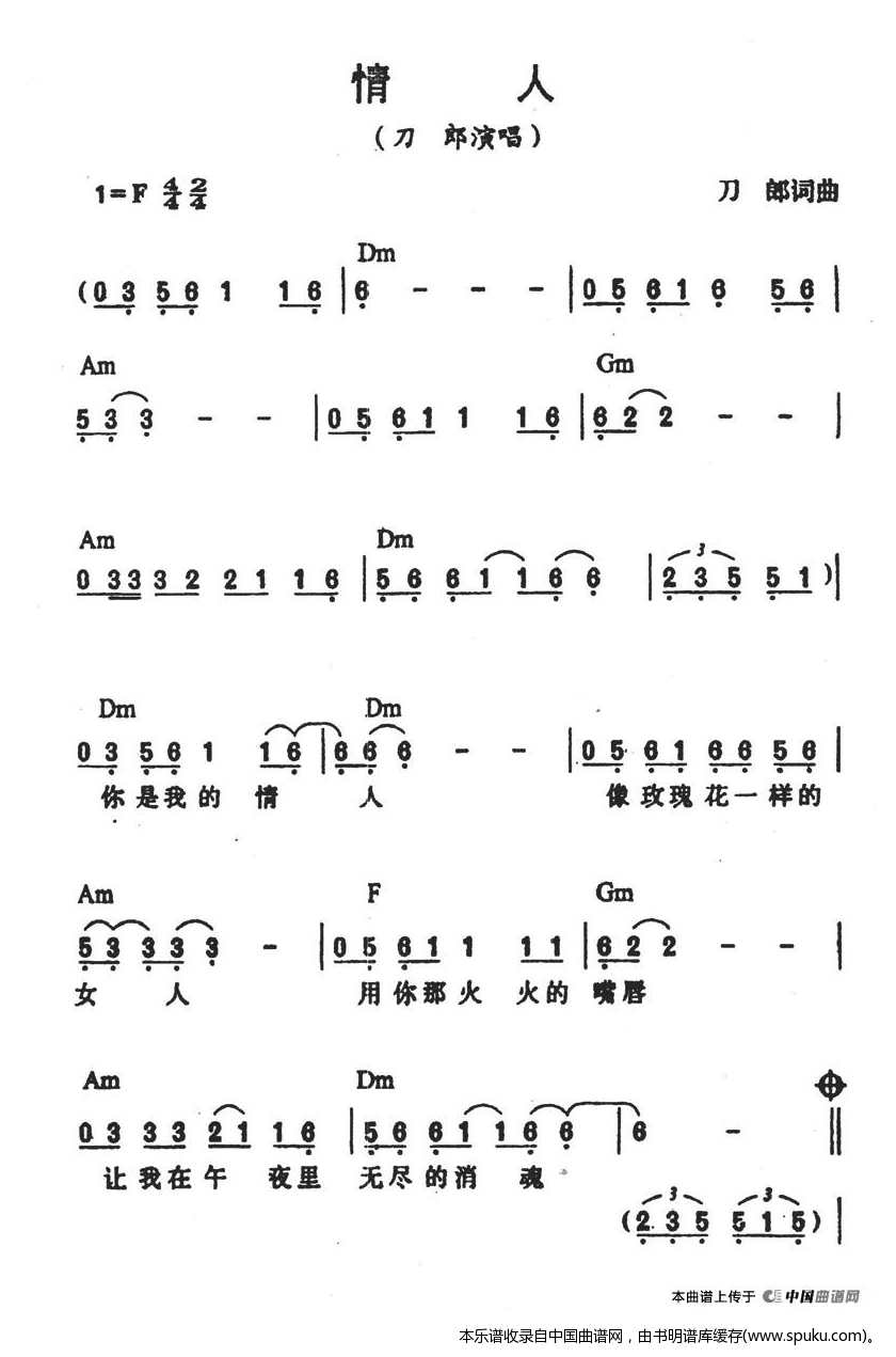 情人（刀郎词曲）