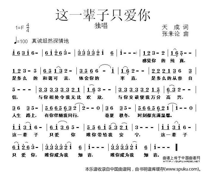 这一辈子只爱你