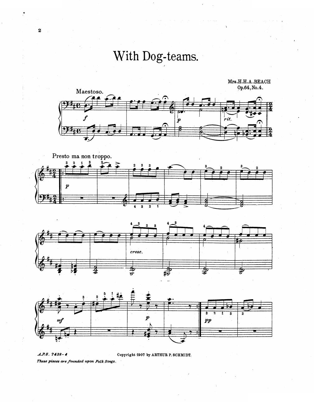 Beach - Op. 64, Eskimos Op. 64, Eskimos -