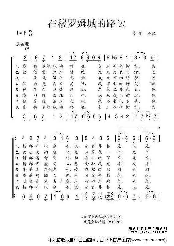 在穆罗姆城的路边（俄）