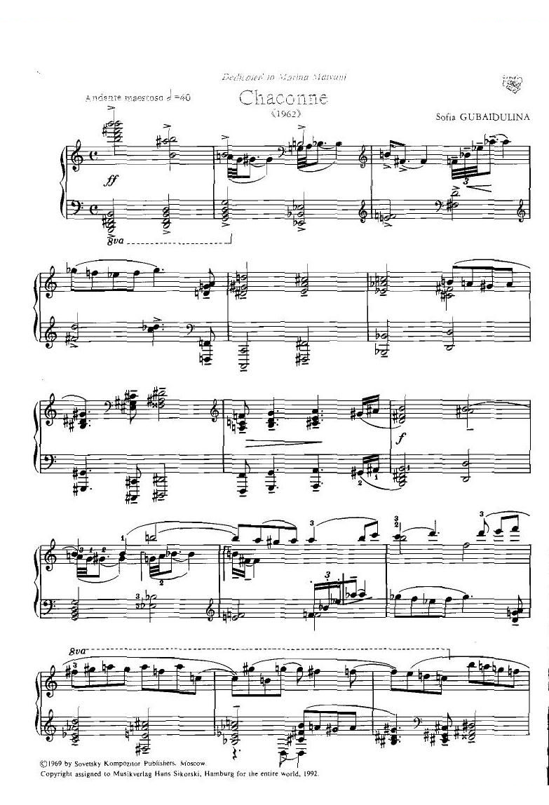Gubaidulina - Chacona Chacona -