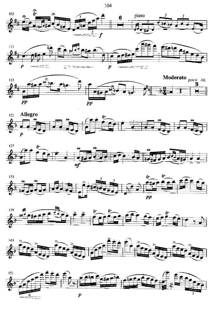 匈牙利田园幻想曲 笛萧谱