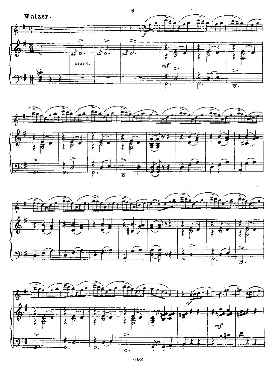 Opern-Transcriptionen.Op.45-7（长笛+钢琴伴奏） 铜管乐谱