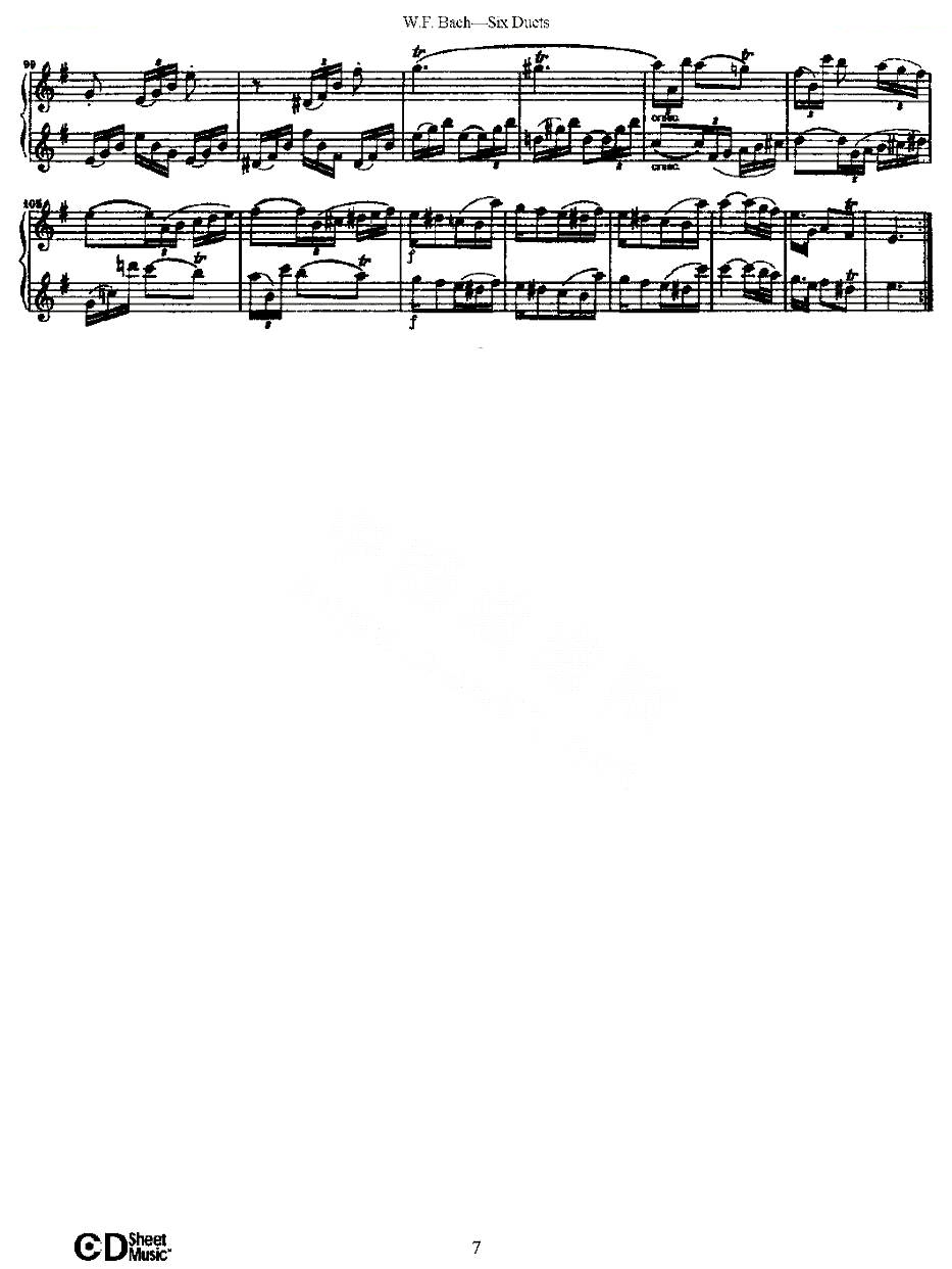 Six Duets 之一（六首二重奏练习曲） 铜管乐谱