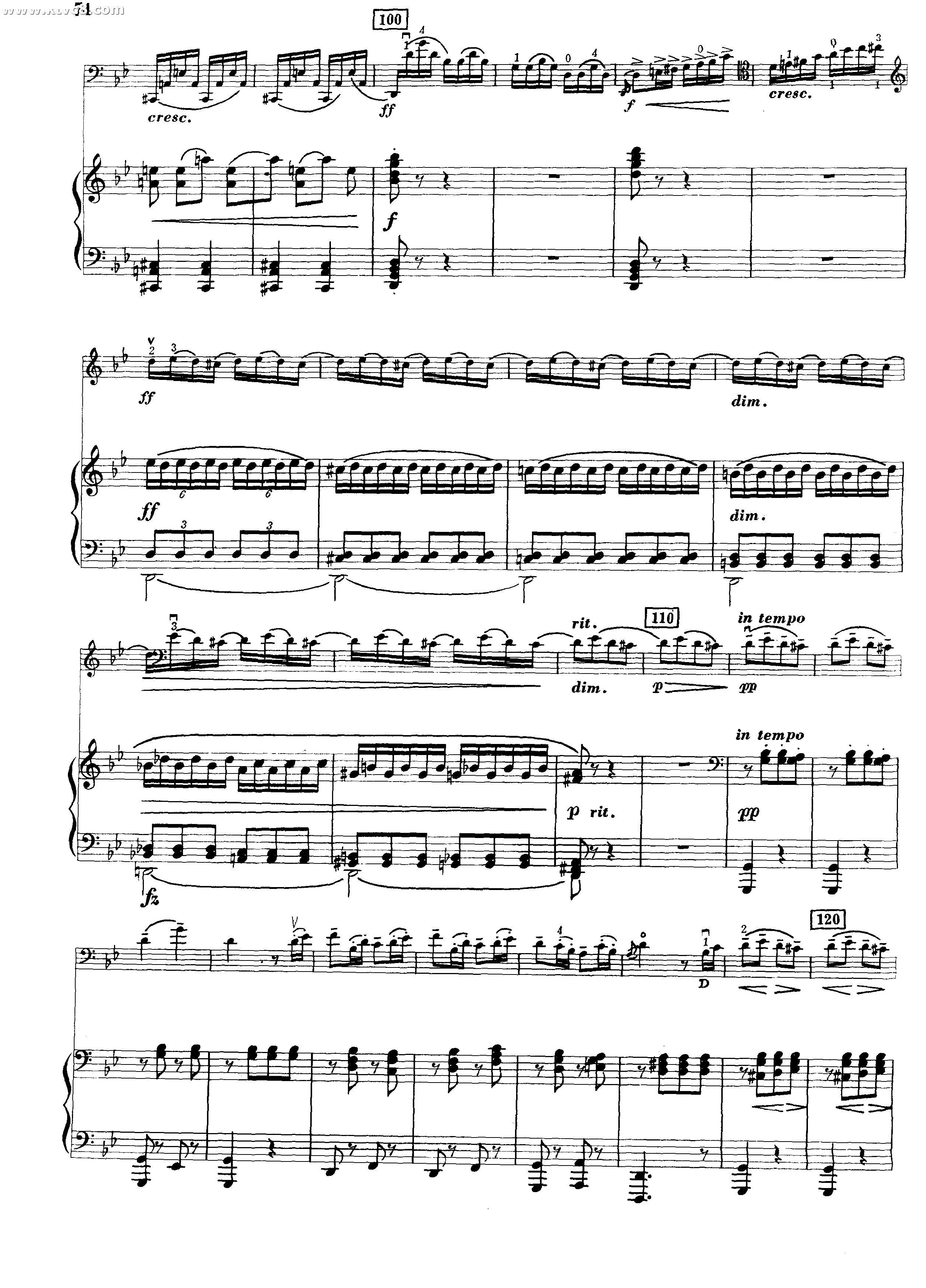 回旋曲 提琴谱