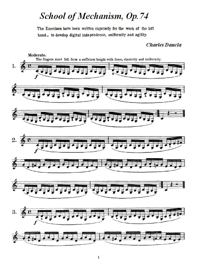 School of Mechanism,Op.74（小提琴技巧 作品.74） 提琴谱