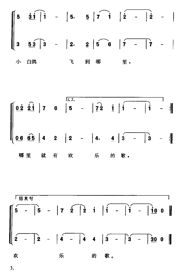 小白鸽