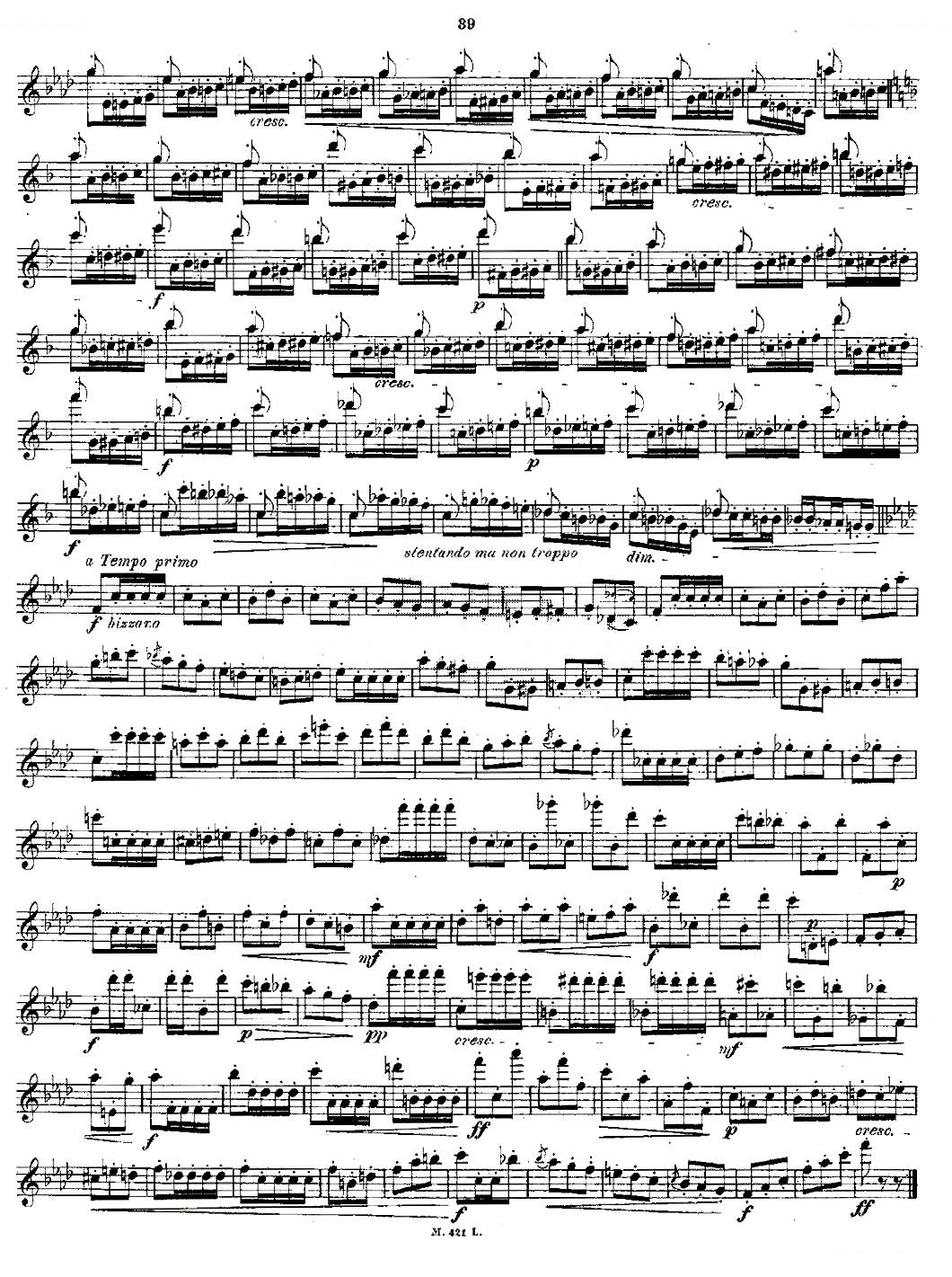 24首长笛练习曲 Op.15 之16—20 铜管乐谱