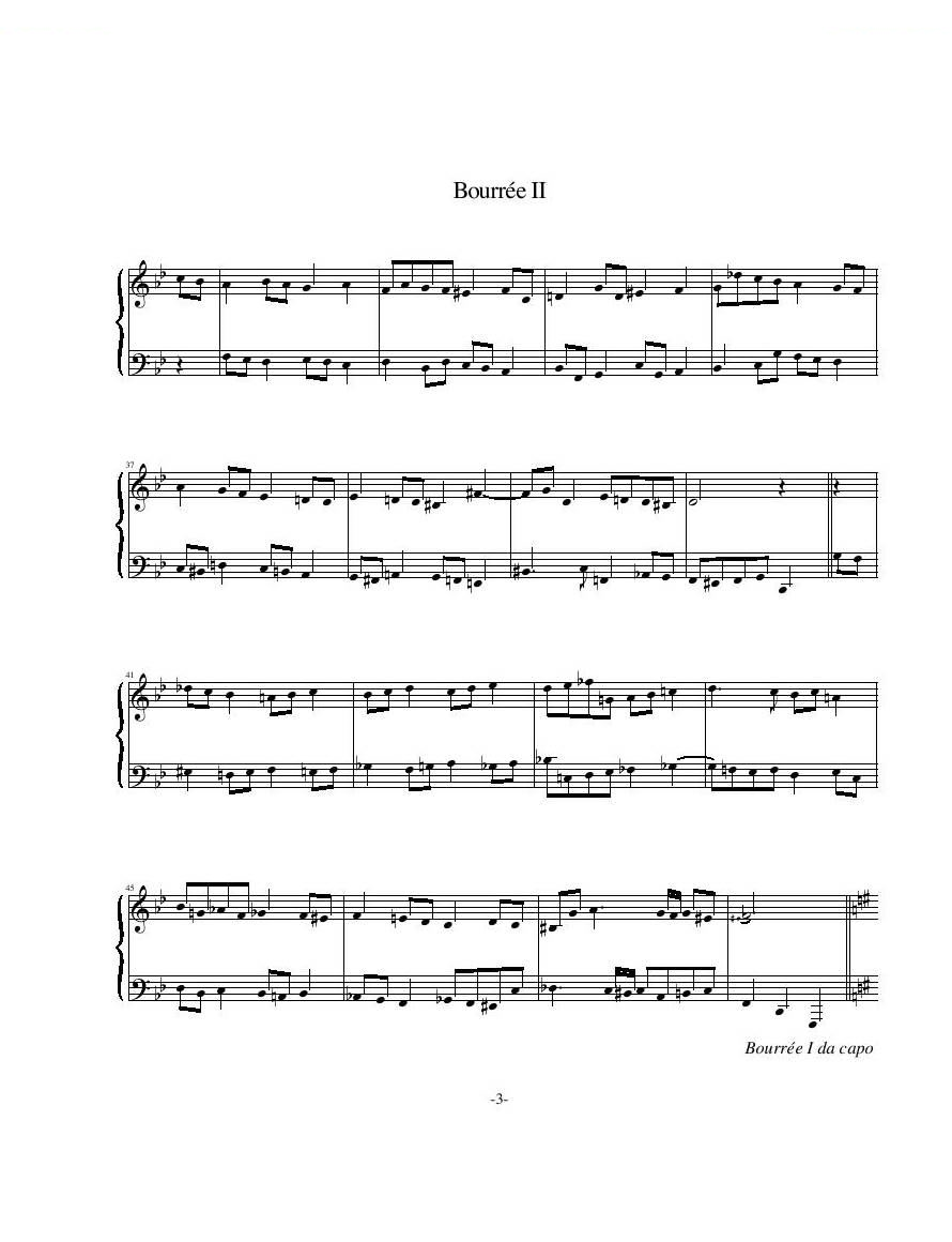Elkies, Noam - 2 Bourrees 2 Bourrees -
