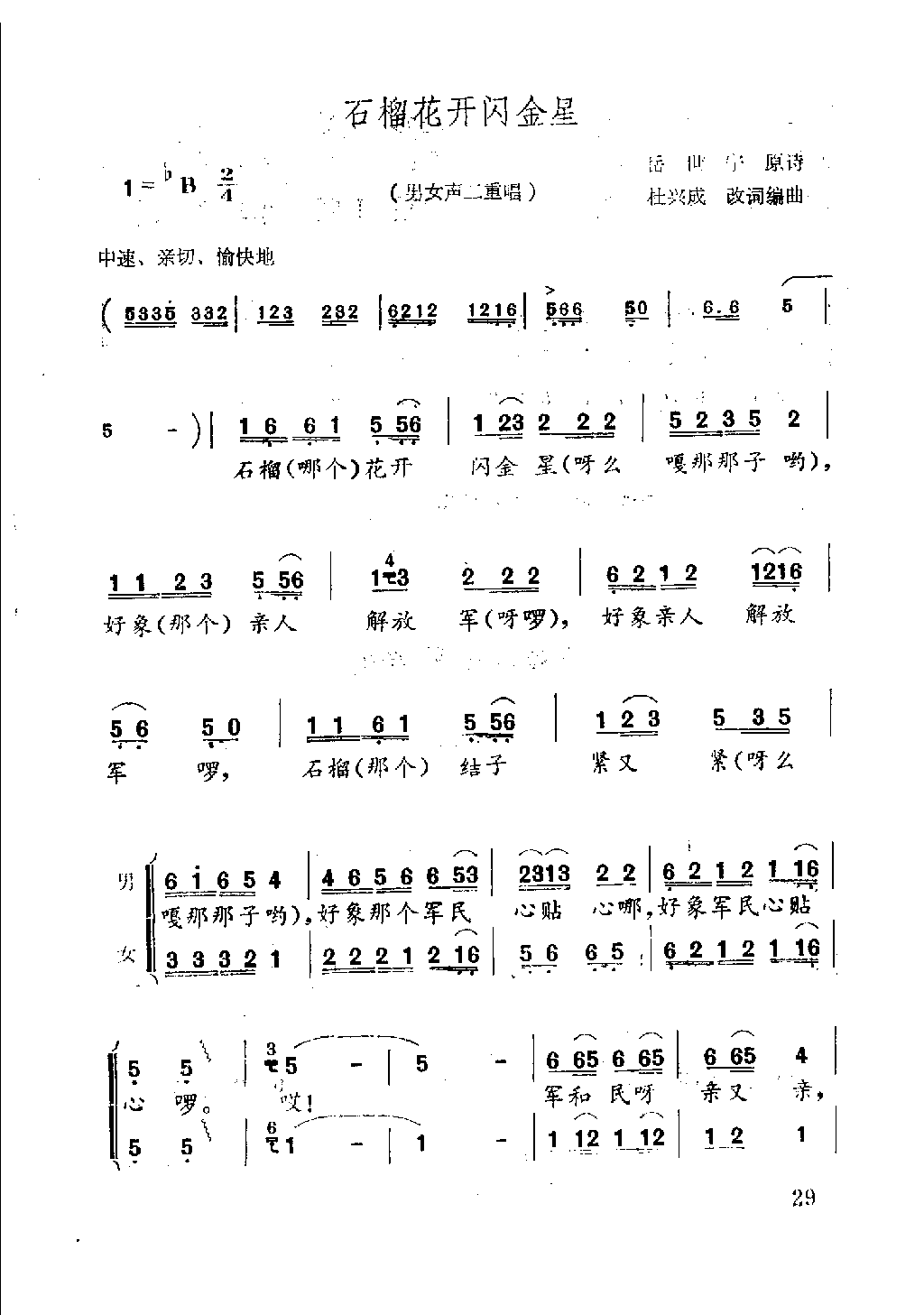 石榴花开闪金星