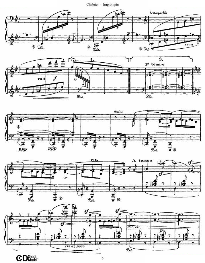 Chabrier - Impromptu Impromptu -