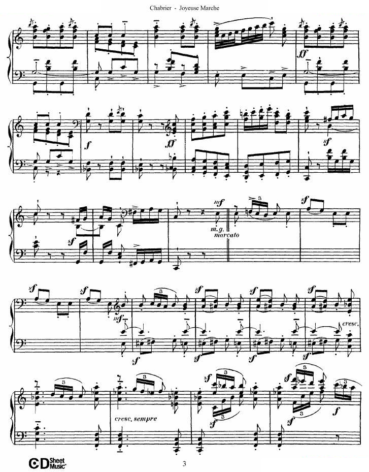 Chabrier - Joyeuse Marche Joyeuse Marche -