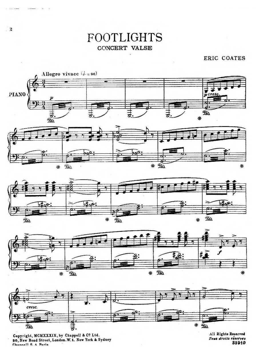 Coates - Footlights Footlights -
