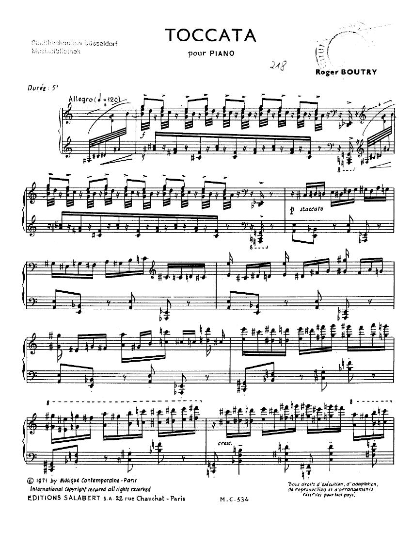 Boutry - Toccata Toccata -