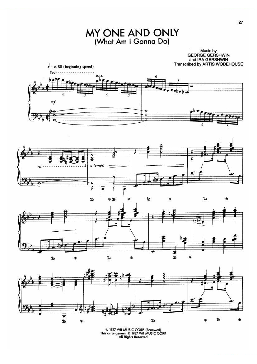 Gershwin (wodehouse) - my my -