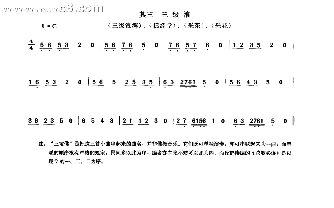 三宝佛 其他谱