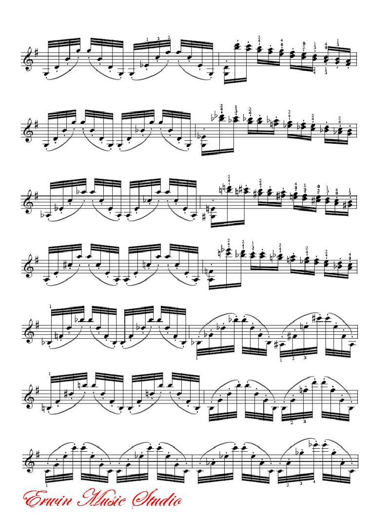 帕格尼尼-24首随想曲 作品.1 小提琴No.1 提琴谱