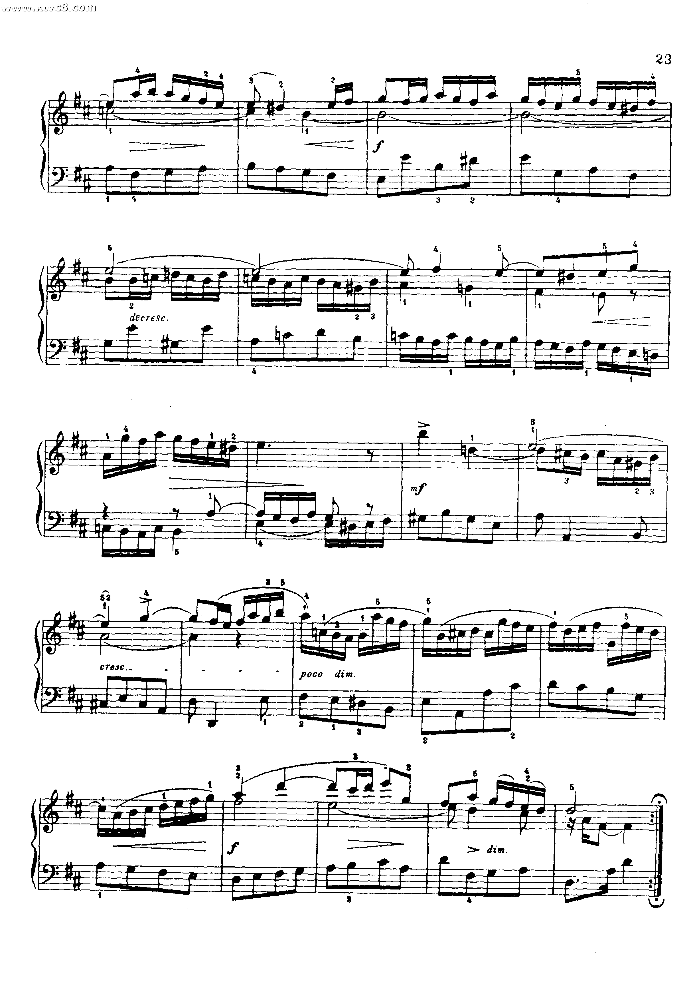 为初学专用的六首小前奏曲 铜管乐谱