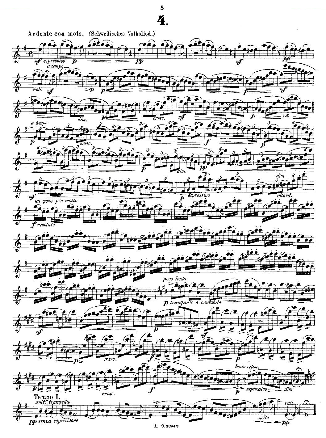 24首长笛练习曲 Op.21 之1—12 铜管乐谱