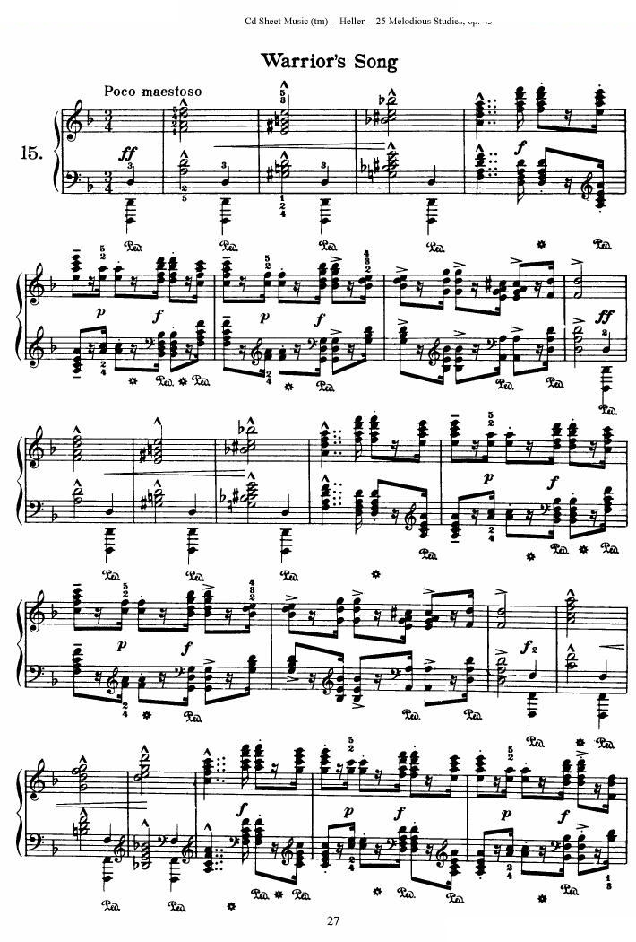 Heller - warrior song op45 warrior song op45 -