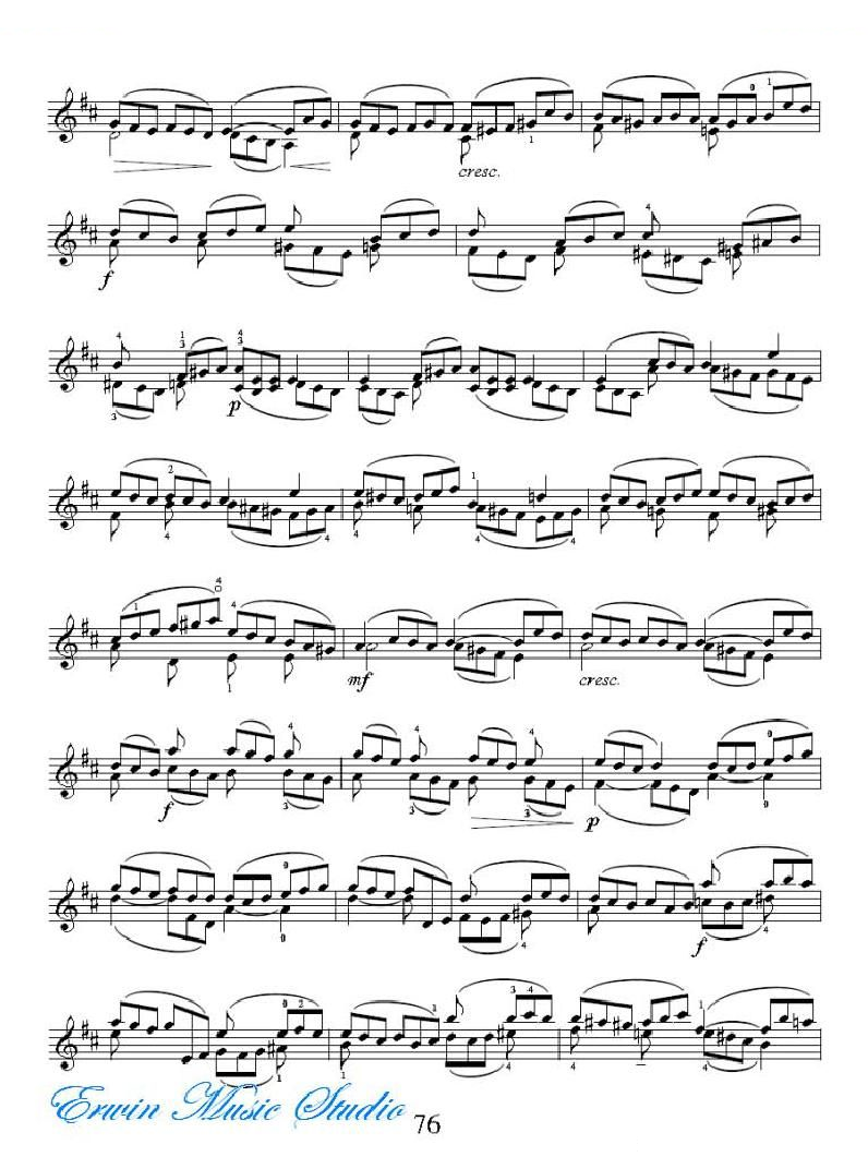 克莱采尔-42首练习曲Rudolphe Kreutzer 42 Studies 35-42 提琴谱